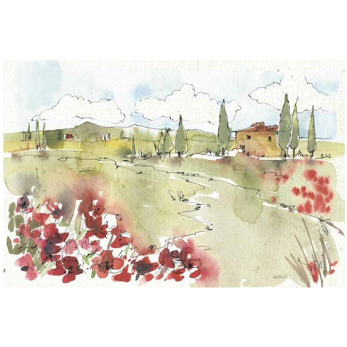 Tuscan Elegance II -Paper Art-20&quotx14"