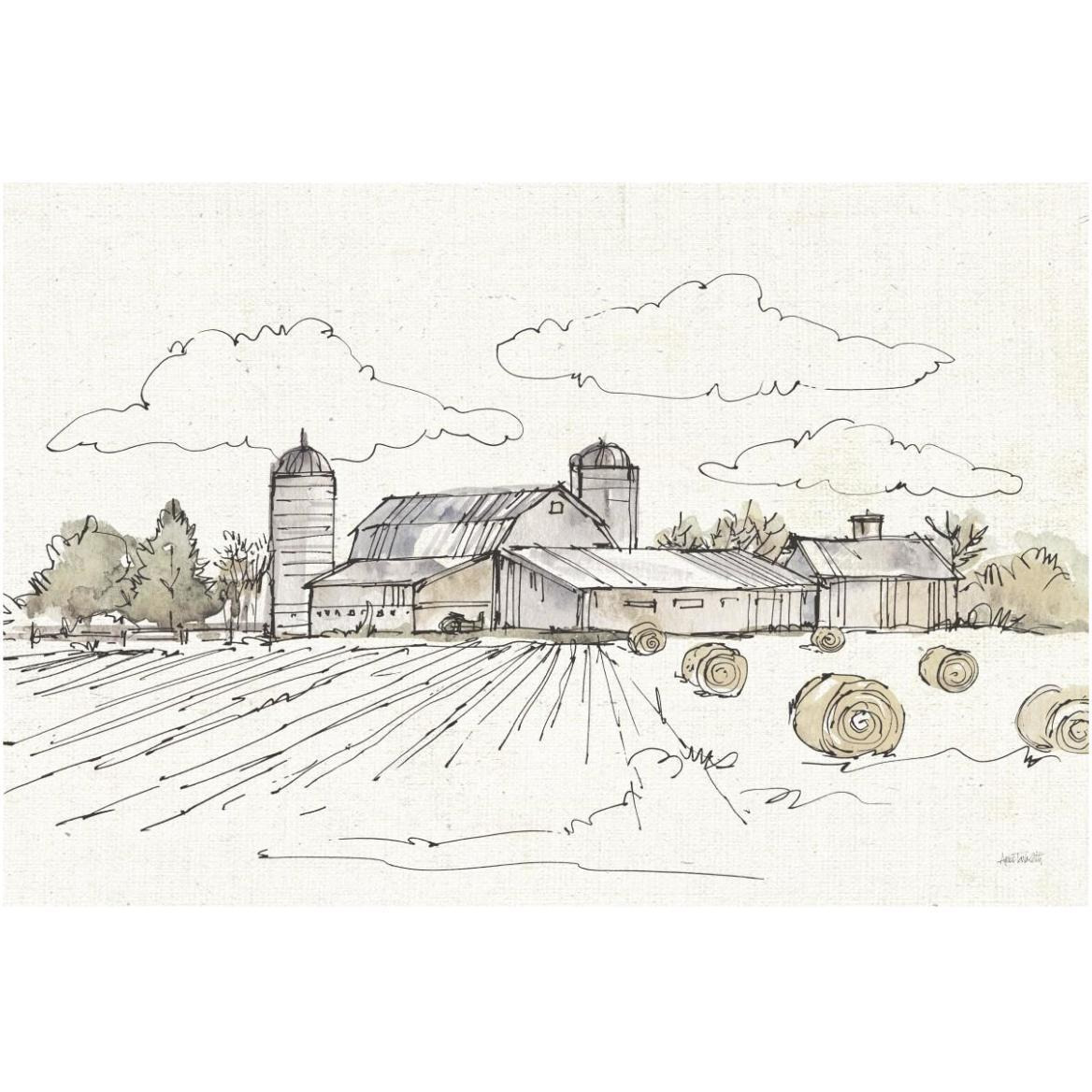 Farm Memories II -Paper Art-62&quotx42"