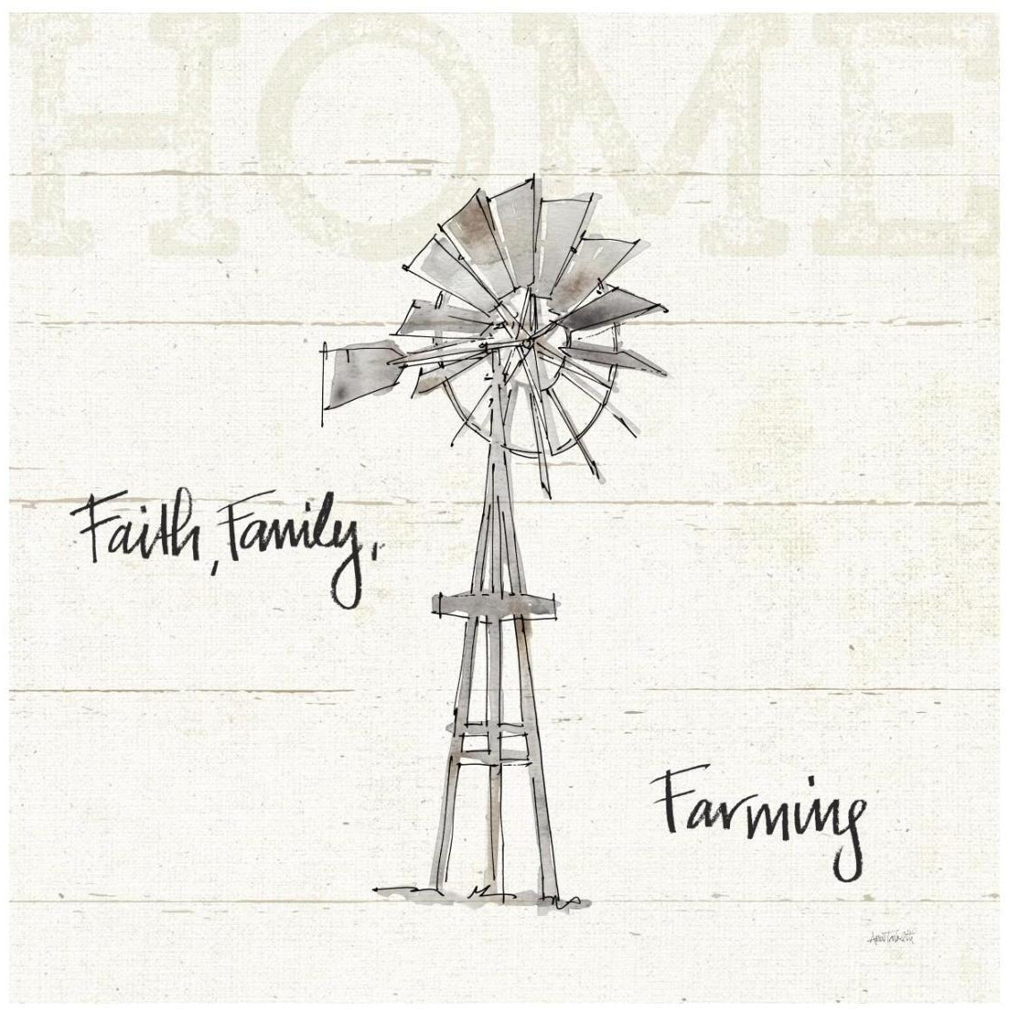 Farm Memories III -Paper Art-26&quotx26"