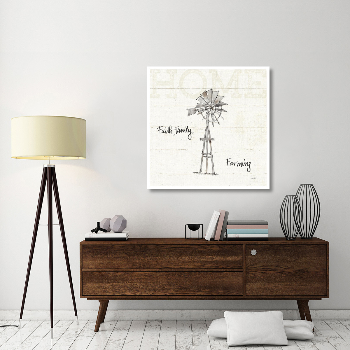Farm Memories III -Paper Art-42&quotx42"