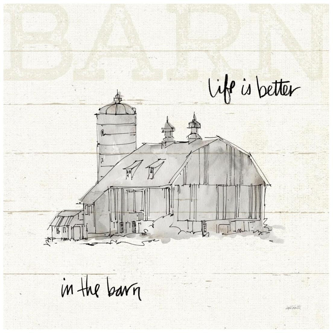 Farm Memories IV -Paper Art-20&quotx20"
