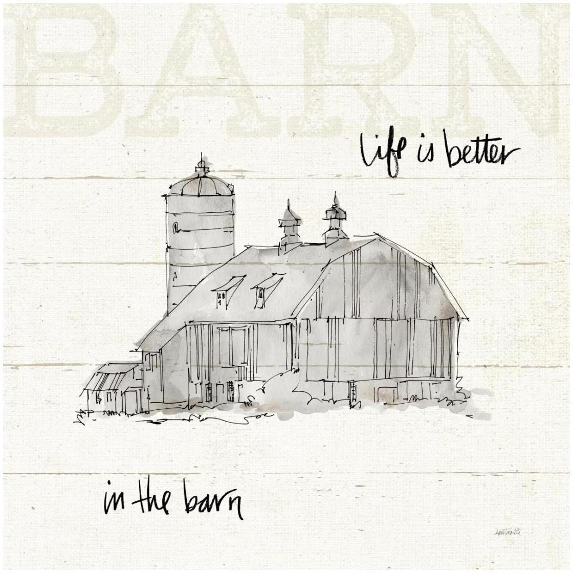 Farm Memories IV -Paper Art-26&quotx26"
