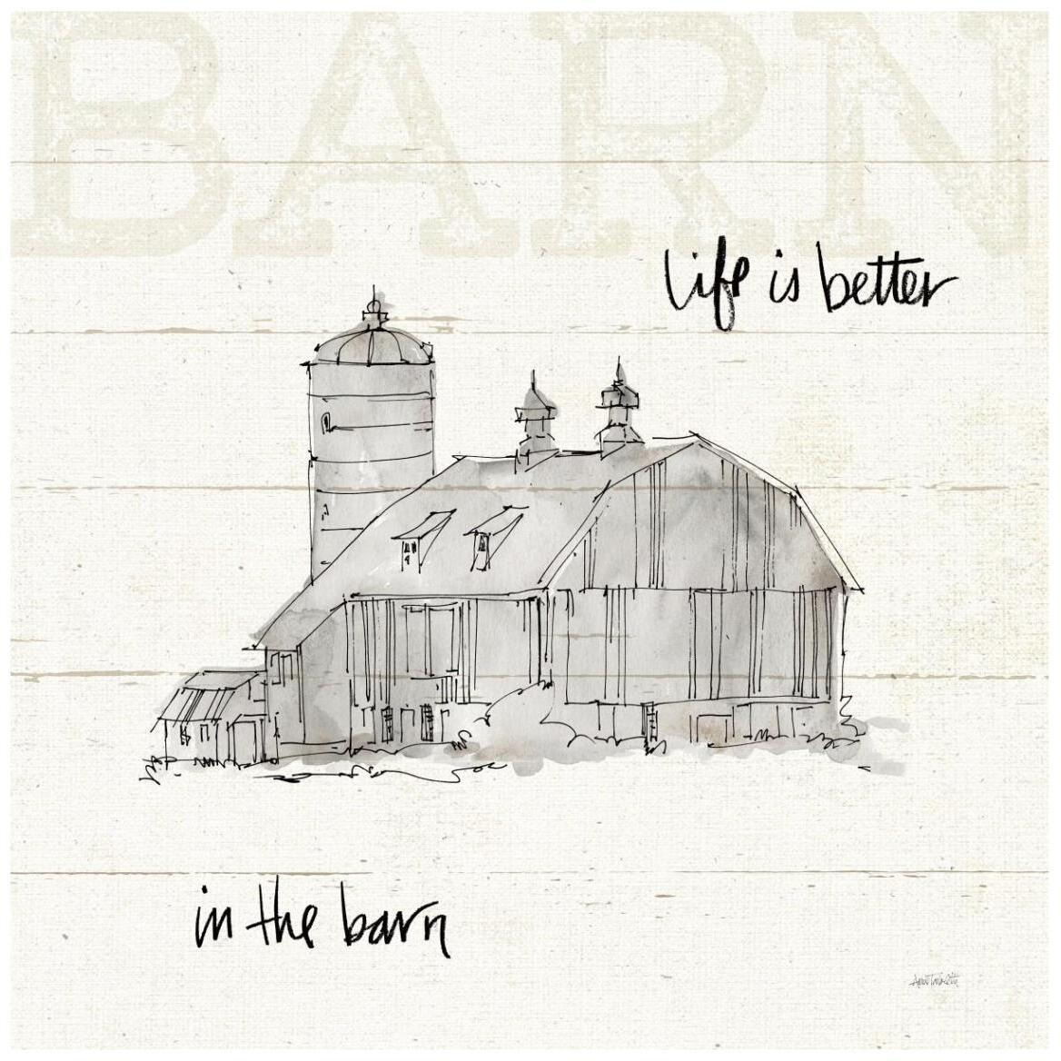 Farm Memories IV -Paper Art-42&quotx42"