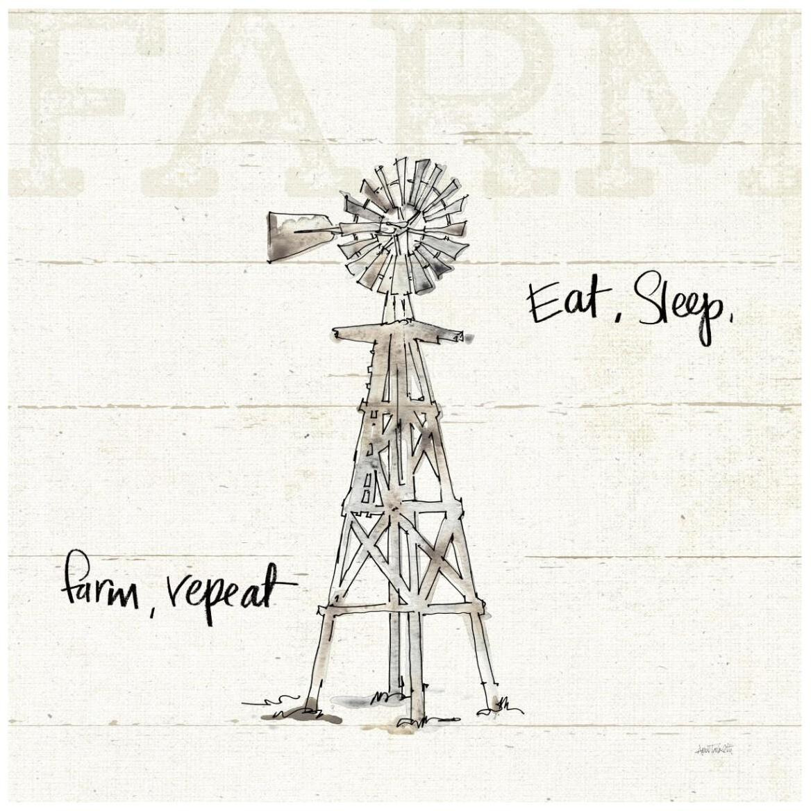 Farm Memories VI -Paper Art-42&quotx42"