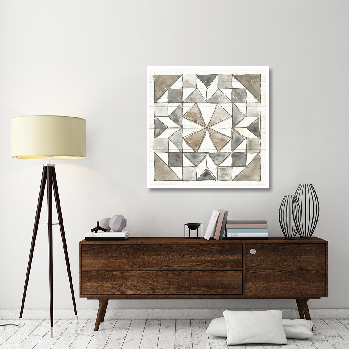 Farm Memories XII -Paper Art-42&quotx42"