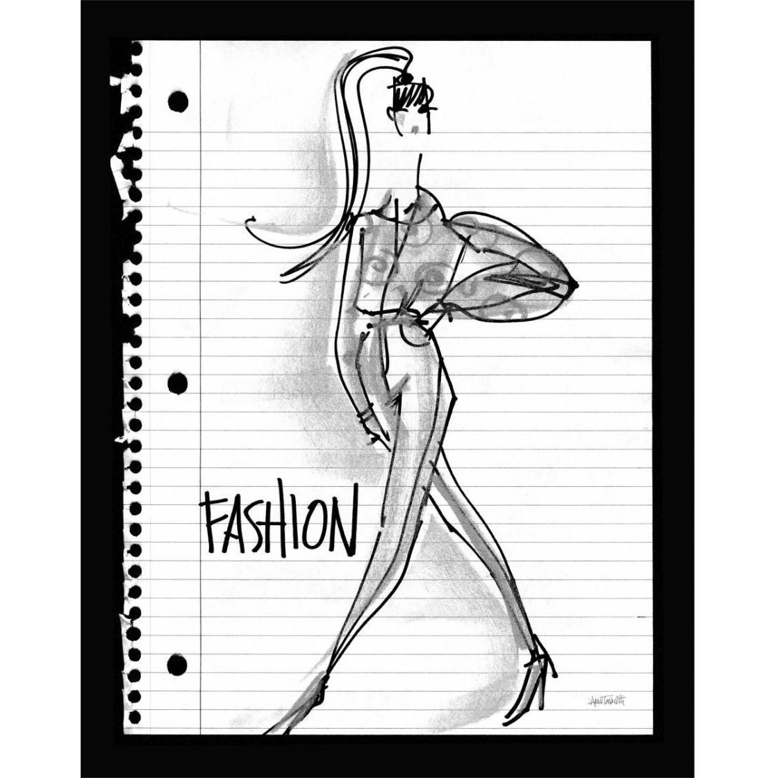 Doodle Fashion -Paper Art-24&quotx30"