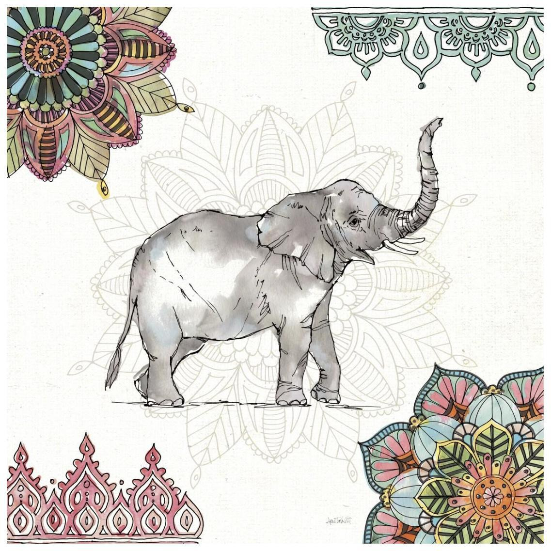 Mandala Morning III -Paper Art-26&quotx26"