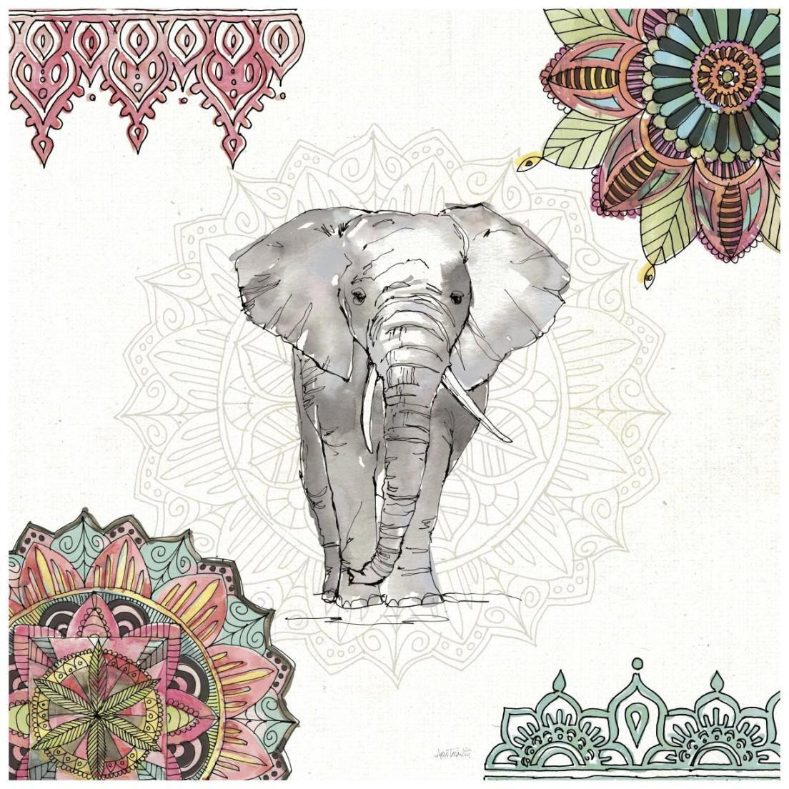 Mandala Morning IV -Paper Art-20&quotx20"