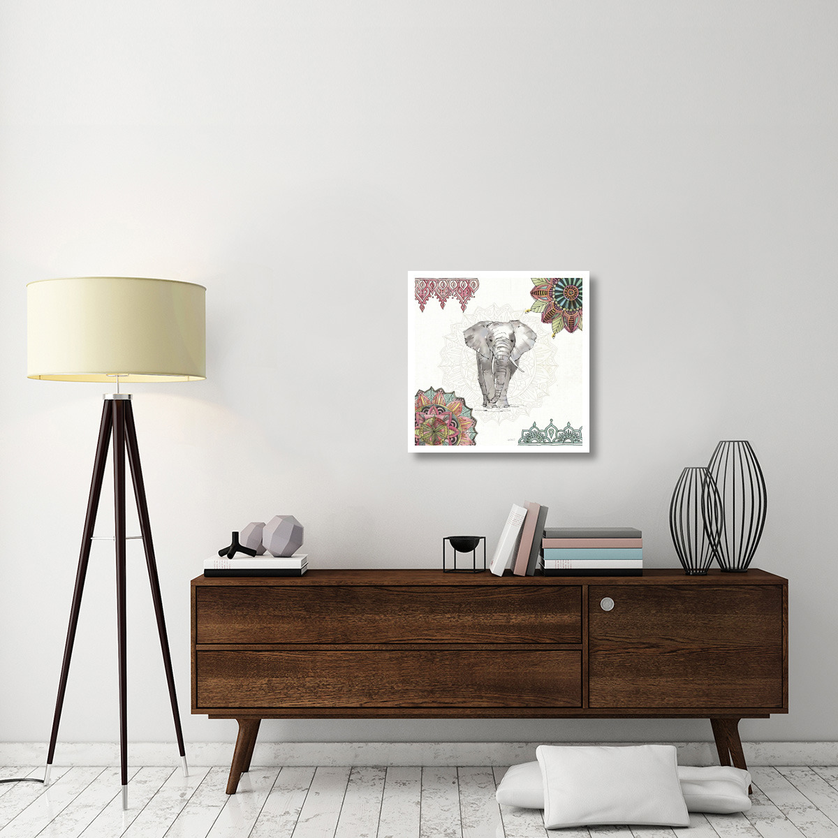 Mandala Morning IV -Paper Art-26&quotx26"