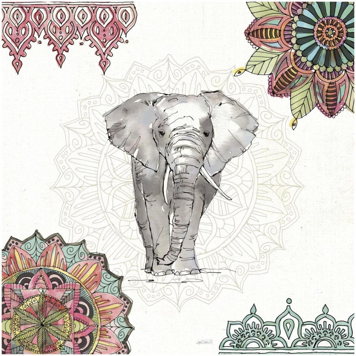 Mandala Morning IV -Paper Art-32&quotx32"