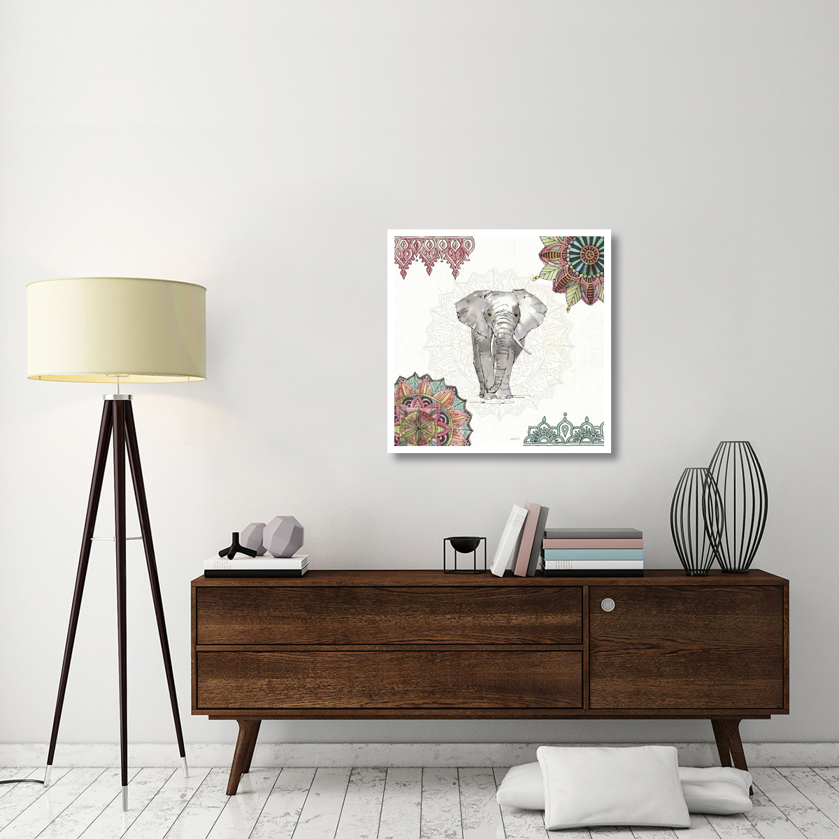Mandala Morning IV -Paper Art-32&quotx32"