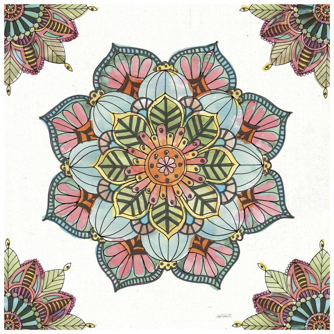 Mandala Morning V -Paper Art-26&quotx26"