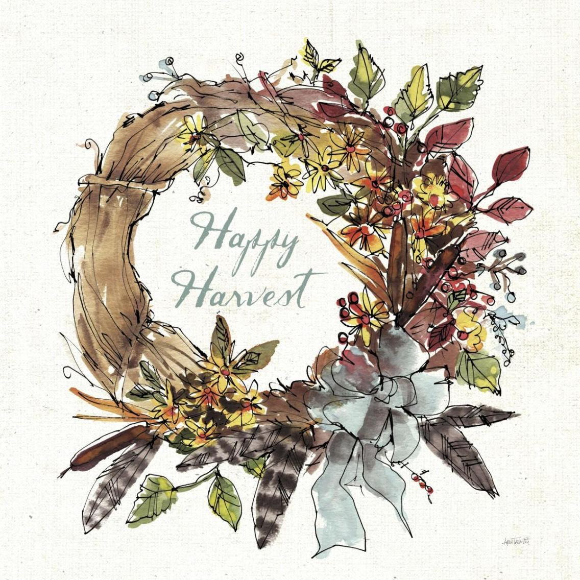 Festive Foliage V -Paper Art-38&quotx38"