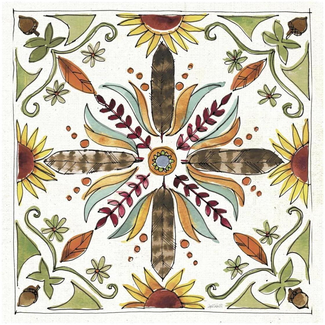 Festive Foliage VIII -Paper Art-26&quotx26"