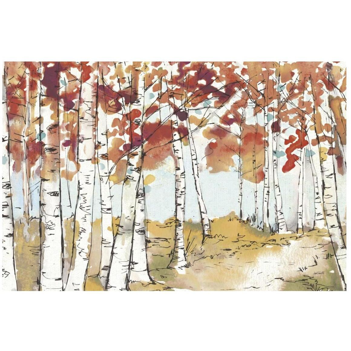 Festive Foliage X -Paper Art-20&quotx14"