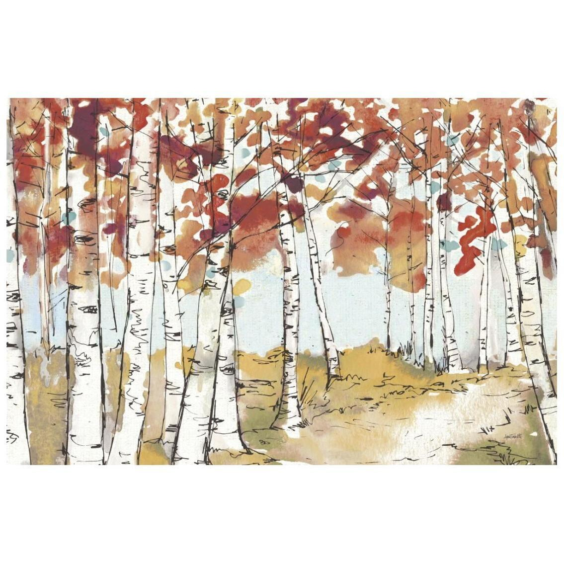 Festive Foliage X -Paper Art-26&quotx18"