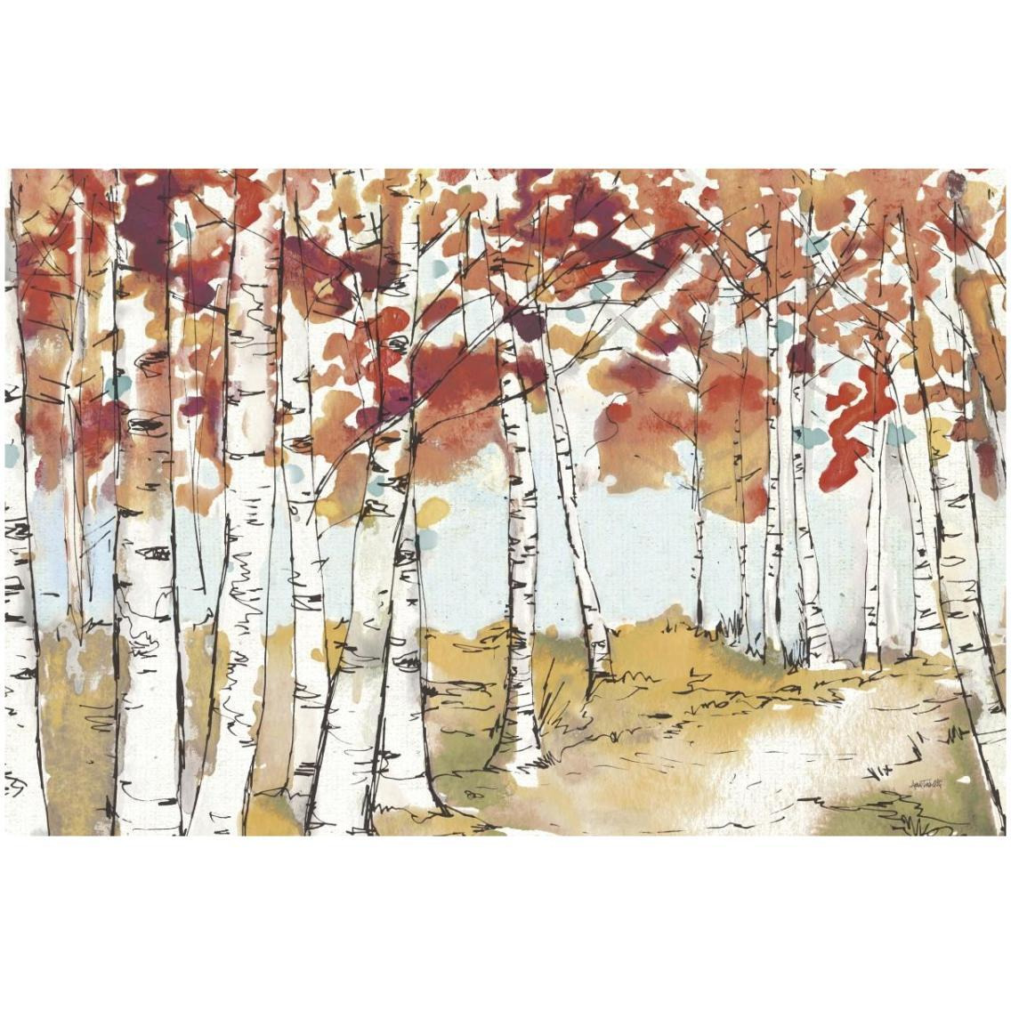 Festive Foliage X -Paper Art-32&quotx22"