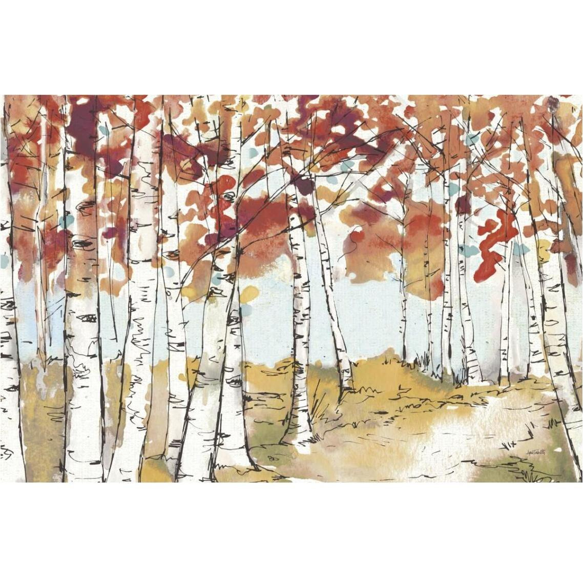 Festive Foliage X -Paper Art-38&quotx26"
