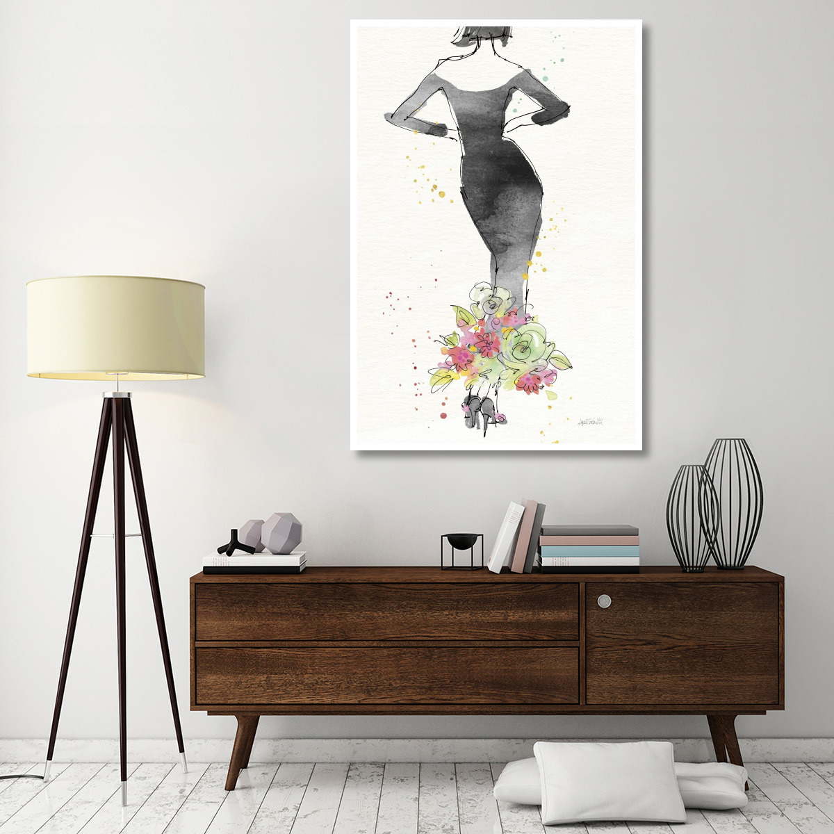 Floral Fashion I v2 -Paper Art-42&quotx62"