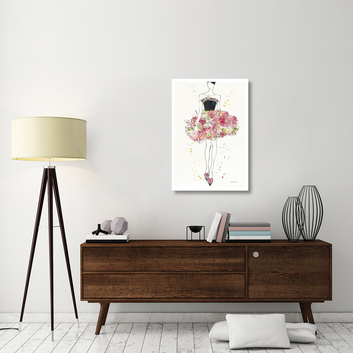 Floral Fashion II v2 -Paper Art-26&quotx38"
