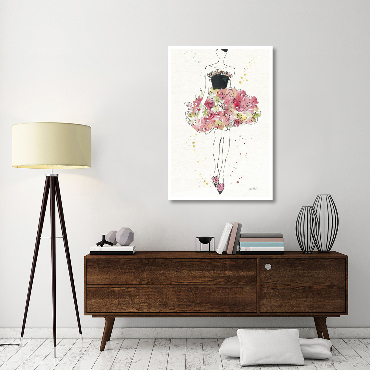 Floral Fashion II v2 -Paper Art-34&quotx50"