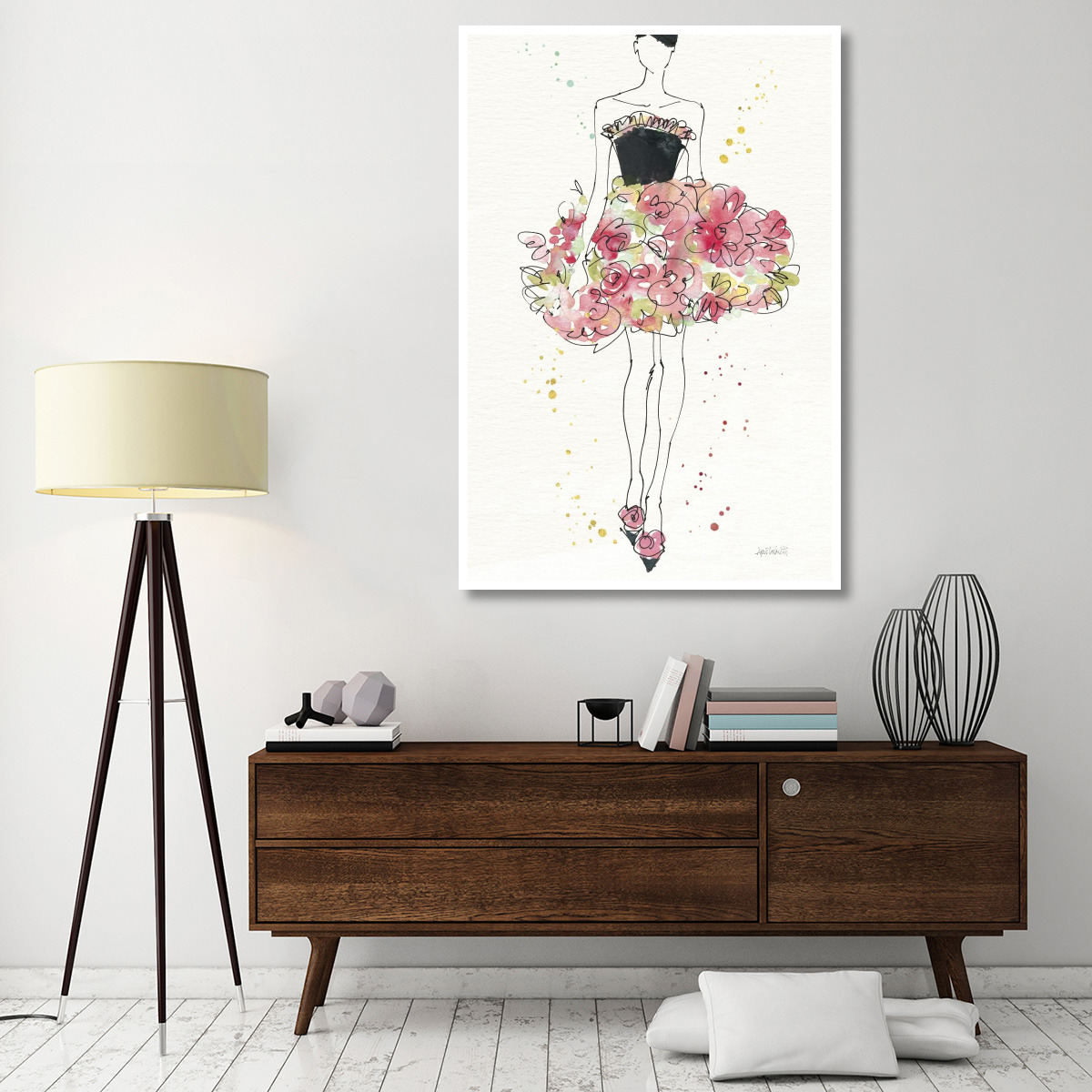 Floral Fashion II v2 -Paper Art-42&quotx62"