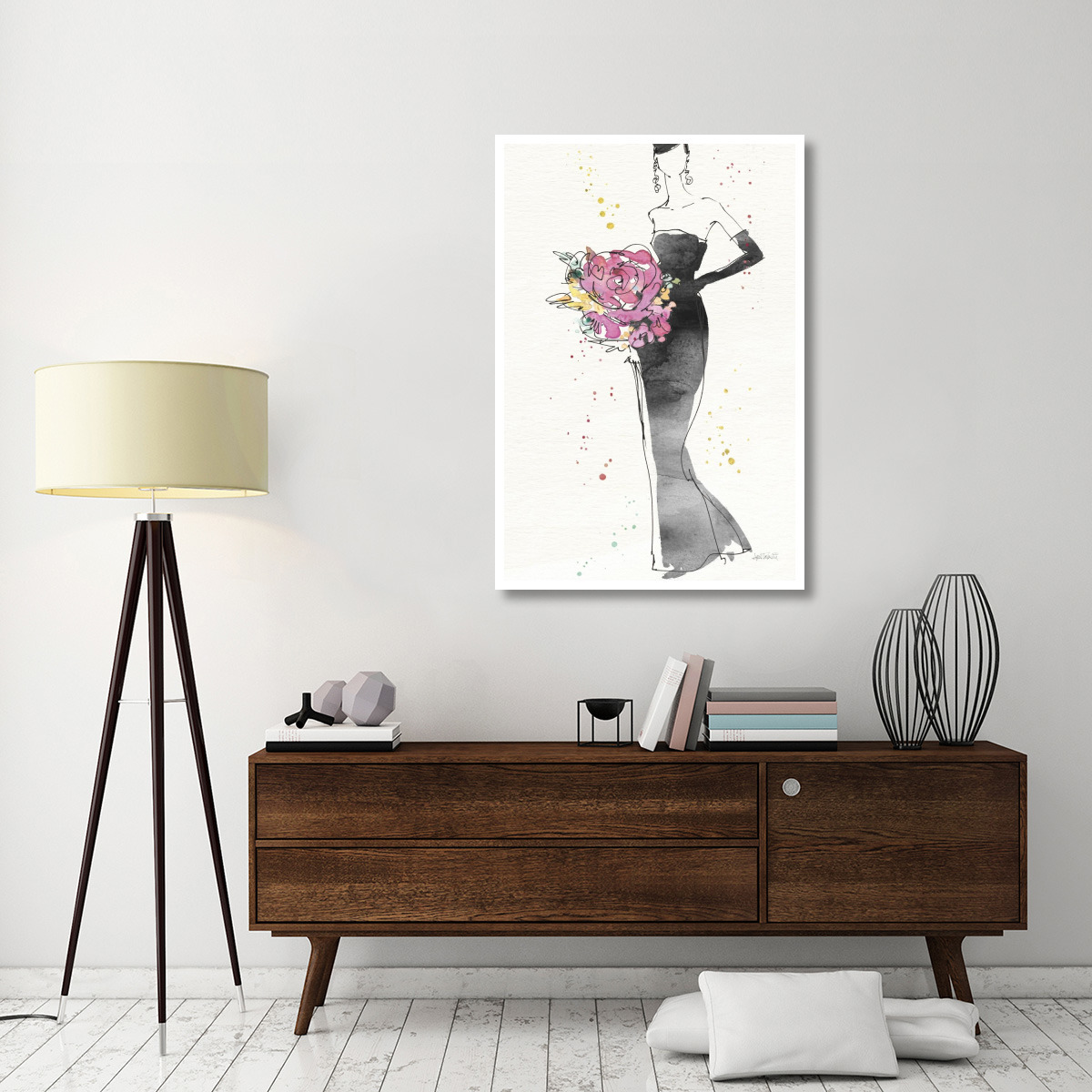 Floral Fashion III v2 -Paper Art-34&quotx50"