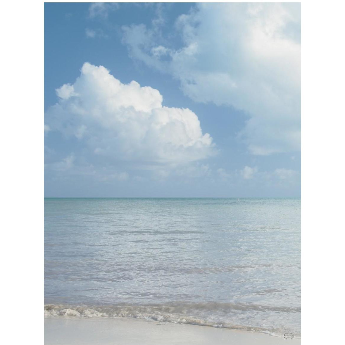 Pastel Sea II -Paper Art-38&quotx50"