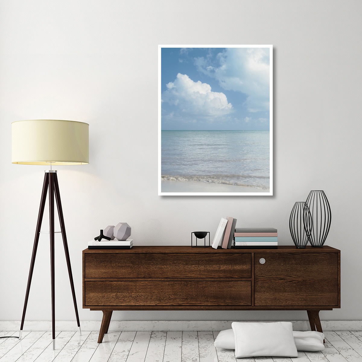Pastel Sea II -Paper Art-38&quotx50"