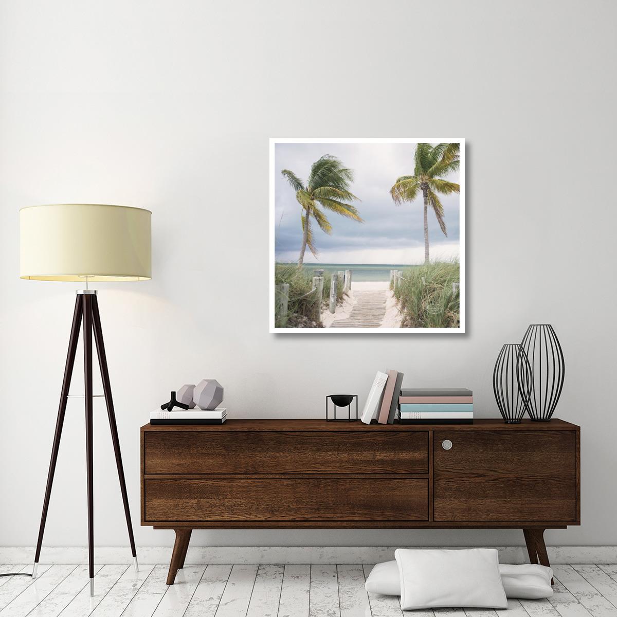 Tropical Palms -Paper Art-38&quotx38"