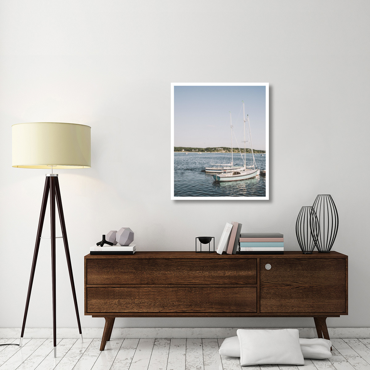 Cape Cod Sailboats -Paper Art-31.88&quotx38"