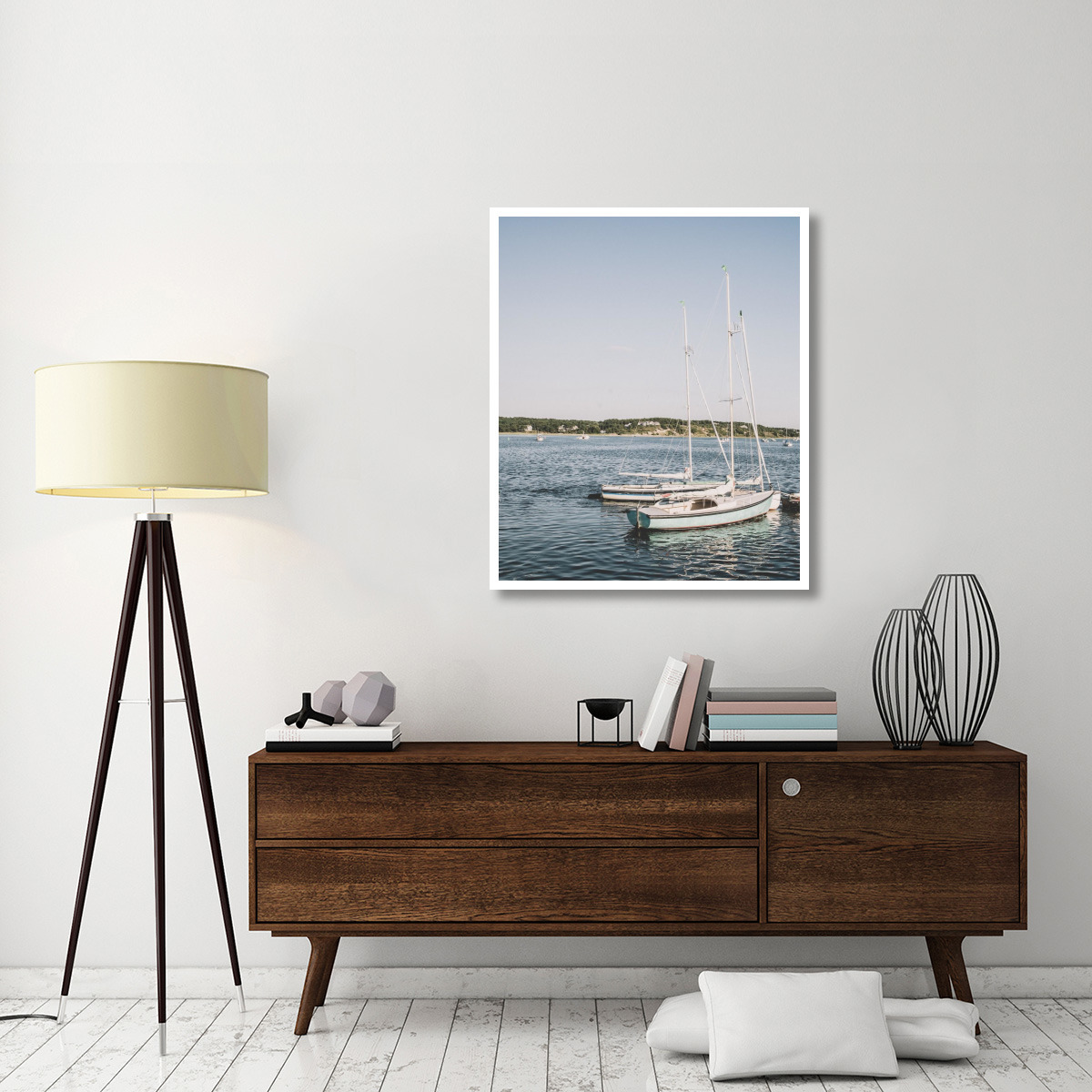 Cape Cod Sailboats -Paper Art-35.2&quotx42"