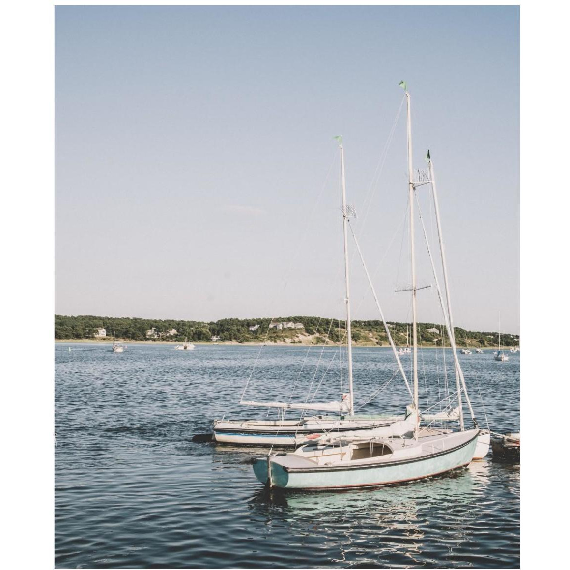 Cape Cod Sailboats -Paper Art-38.52&quotx46"