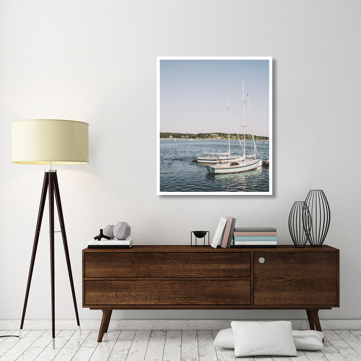 Cape Cod Sailboats -Paper Art-38.52&quotx46"