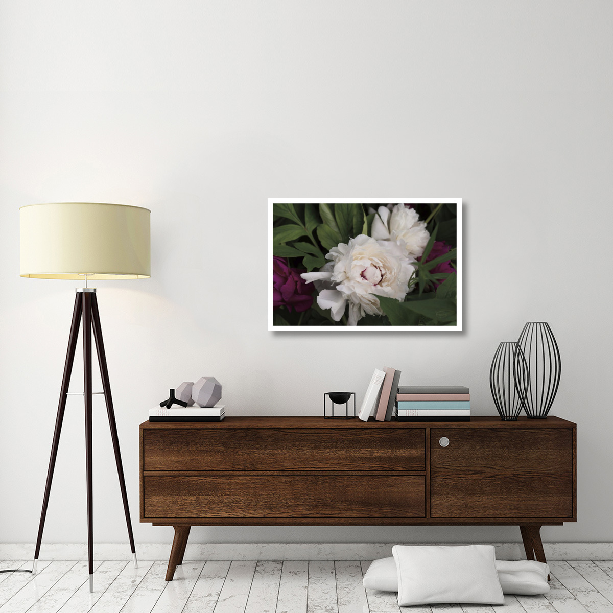 Peonies I -Paper Art-38&quotx26"