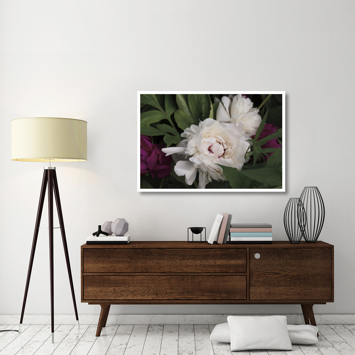 Peonies I -Paper Art-50&quotx34"