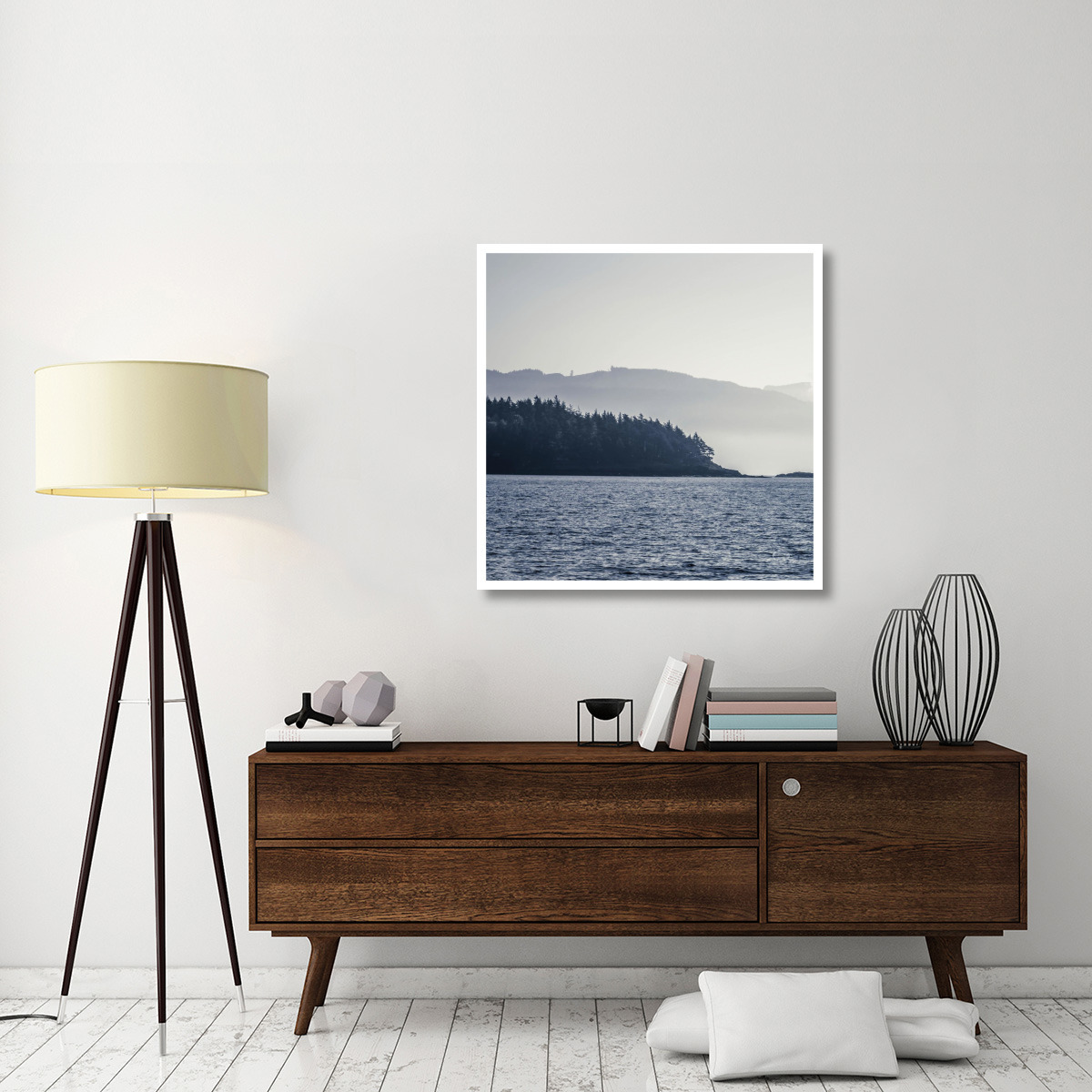 Coastal Scene I -Paper Art-38&quotx38"