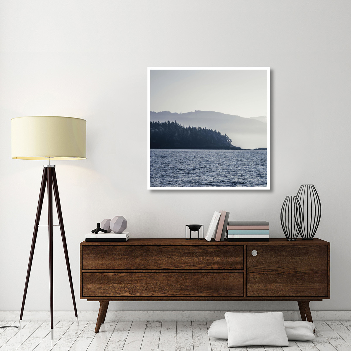 Coastal Scene I -Paper Art-42&quotx42"