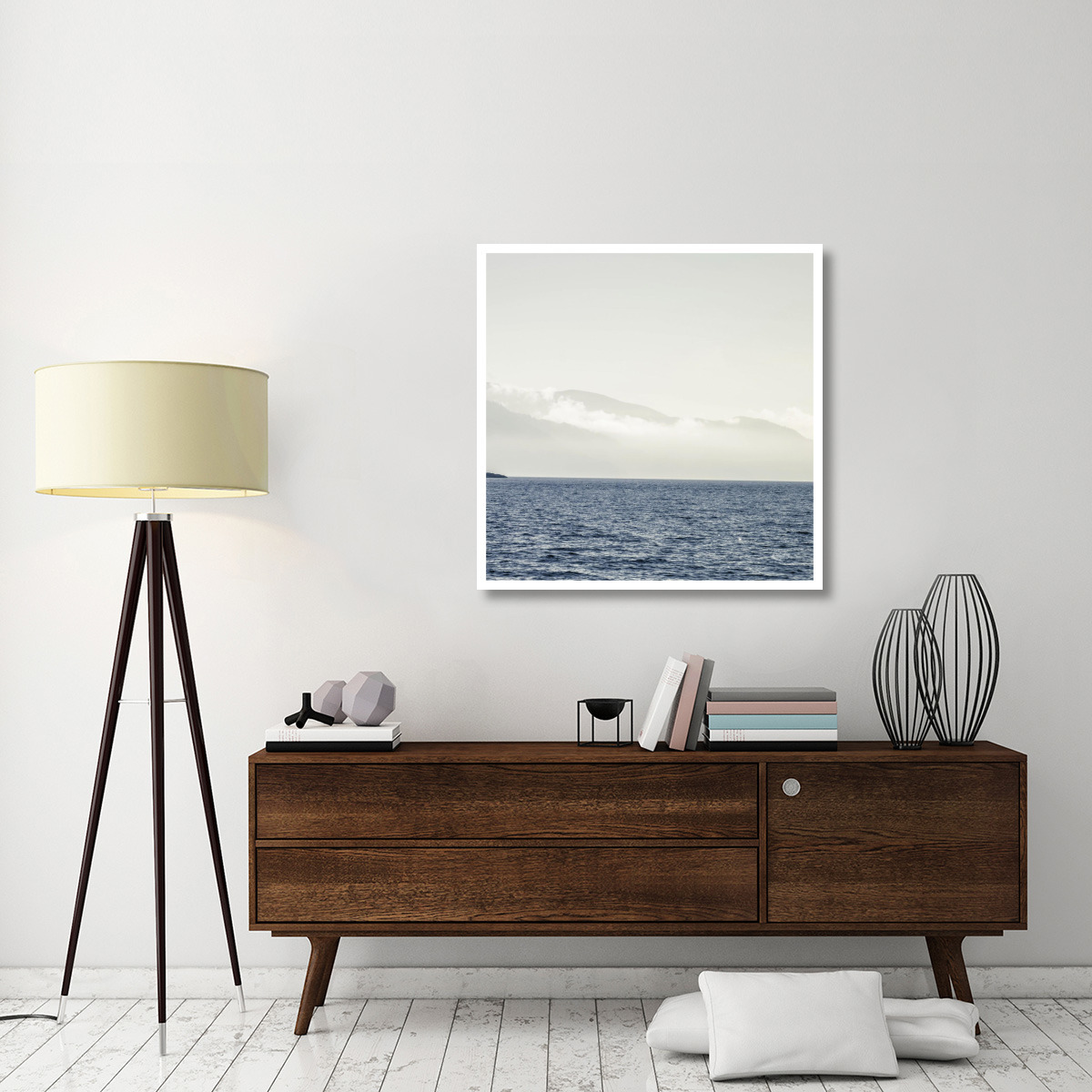 Coastal Scene II -Paper Art-38&quotx38"