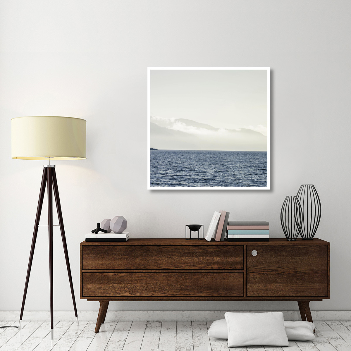 Coastal Scene II -Paper Art-42&quotx42"
