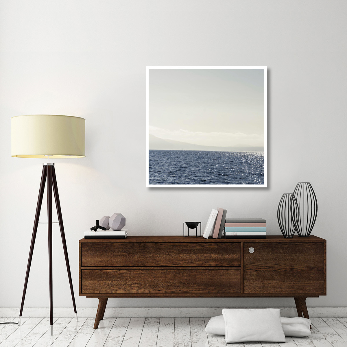Coastal Scene III -Paper Art-42&quotx42"