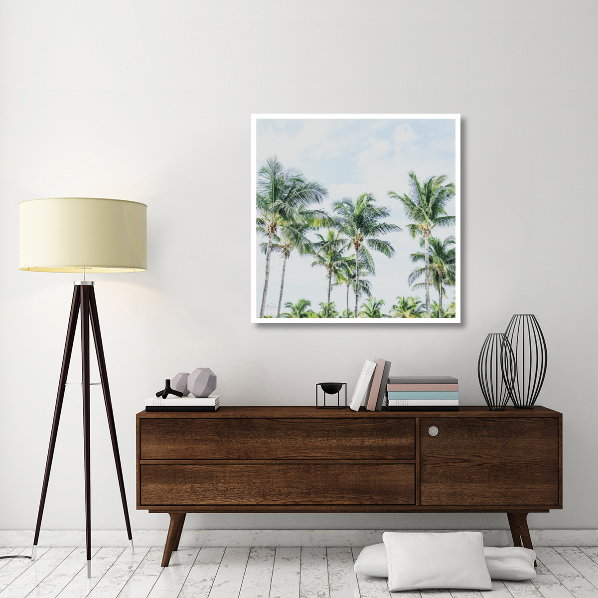 Southern Palms -Paper Art-42&quotx42"
