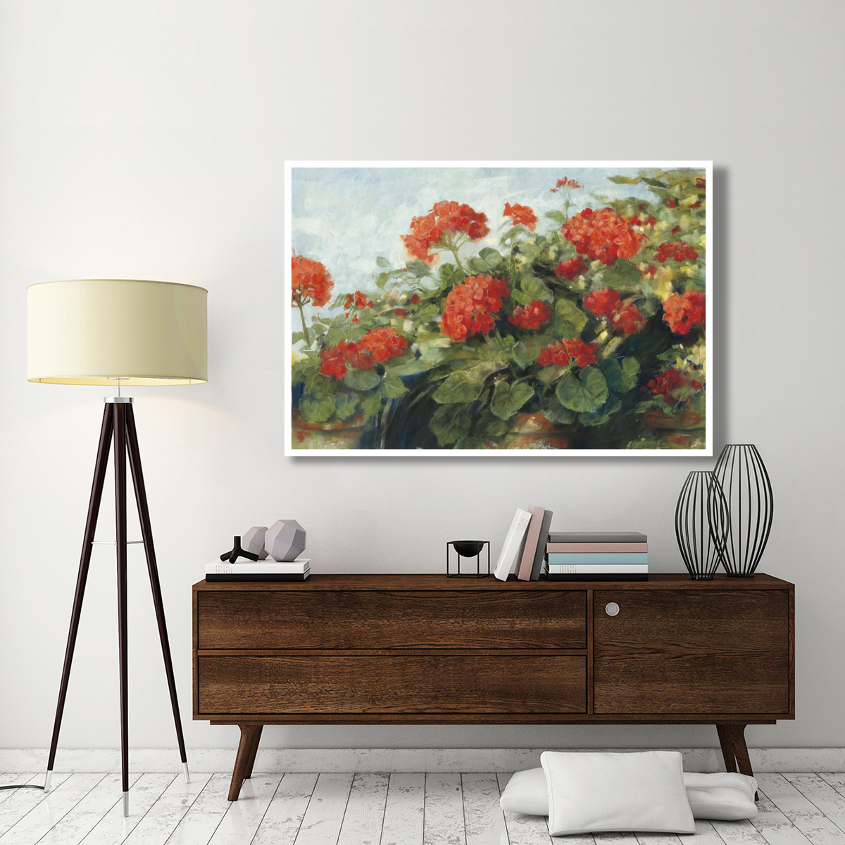Geranium Wave -Paper Art-62&quotx42"