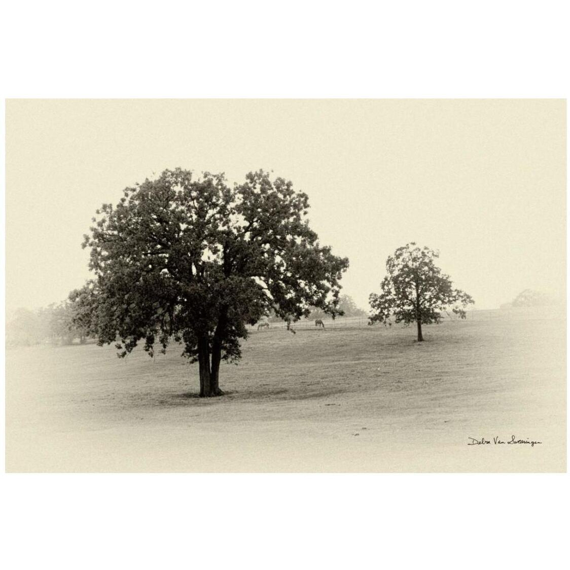 Horses and Trees II -Paper Art-26&quotx18"