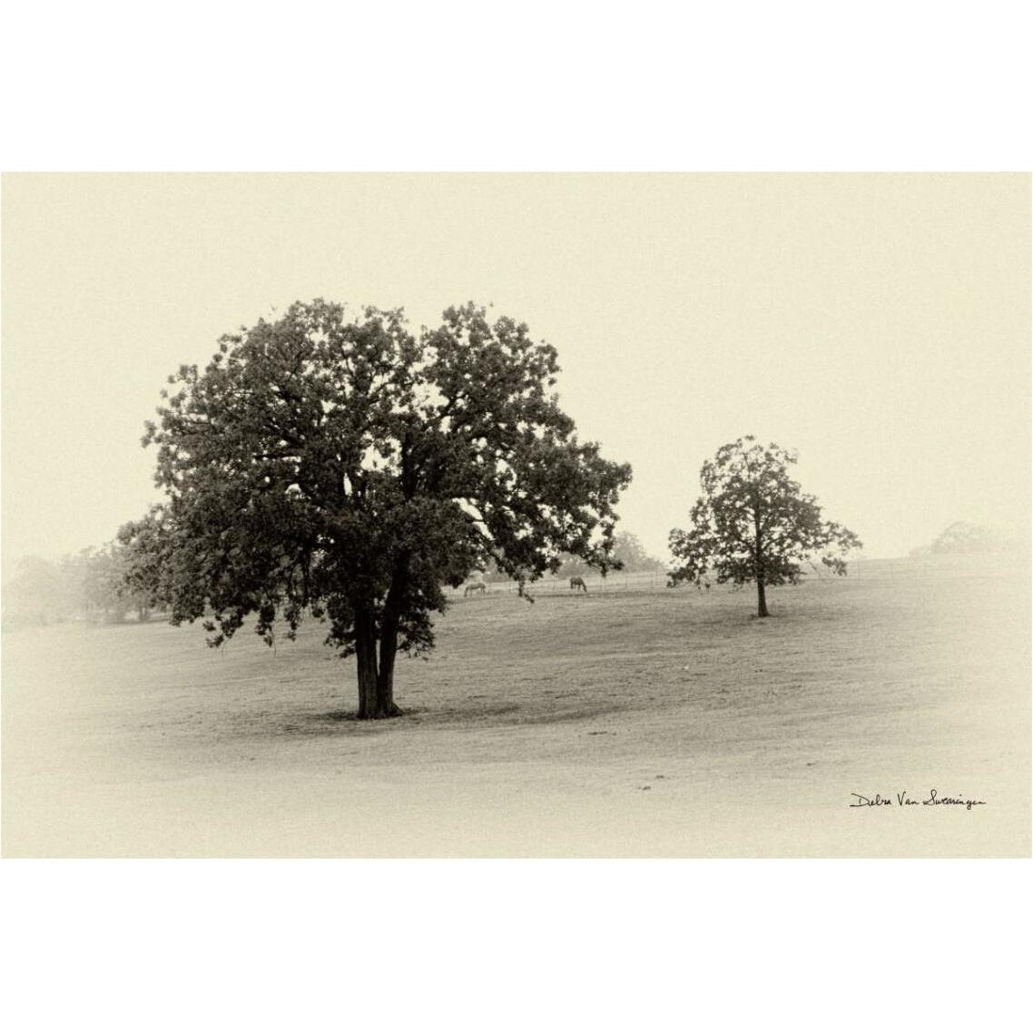 Horses and Trees II -Paper Art-38&quotx26"