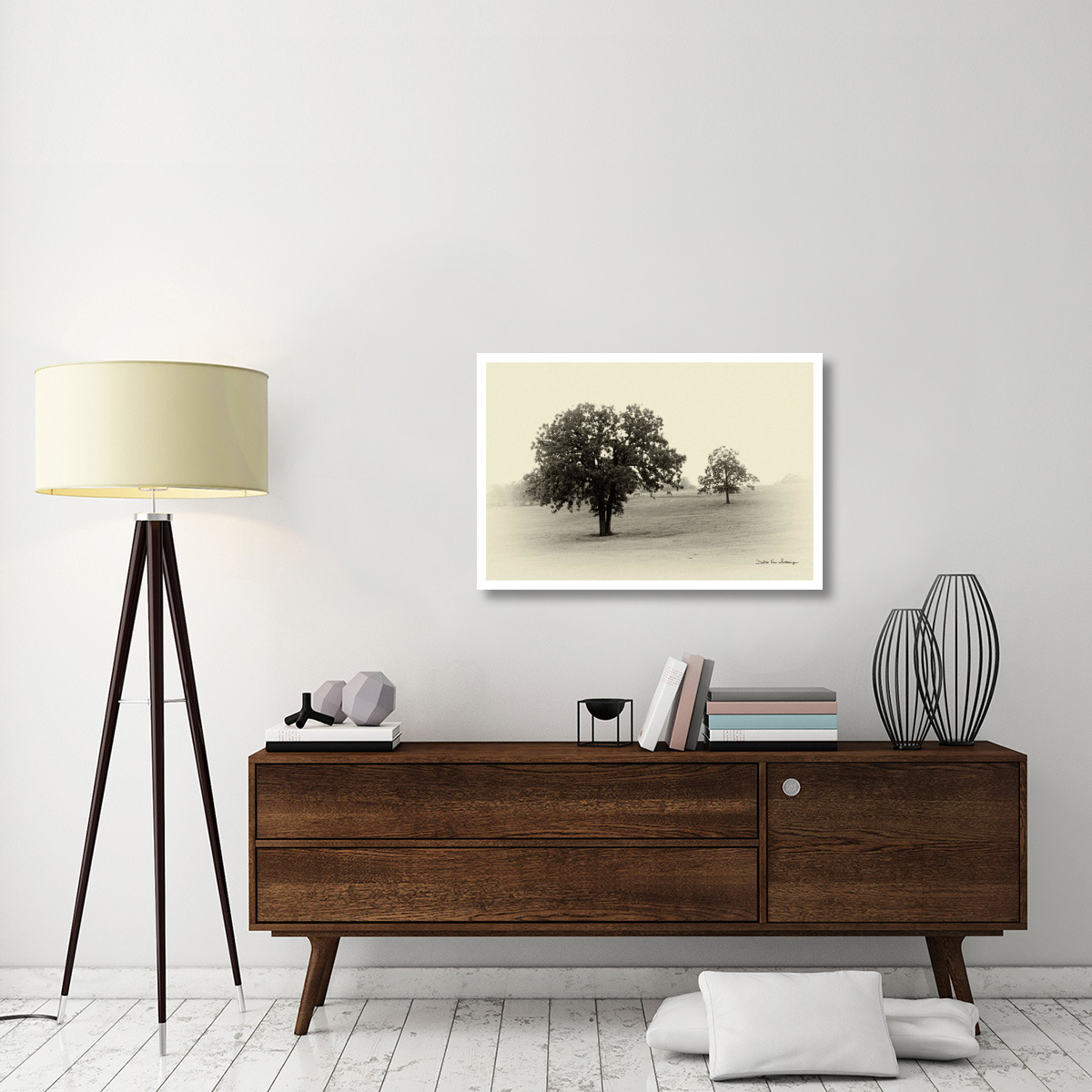 Horses and Trees II -Paper Art-38&quotx26"