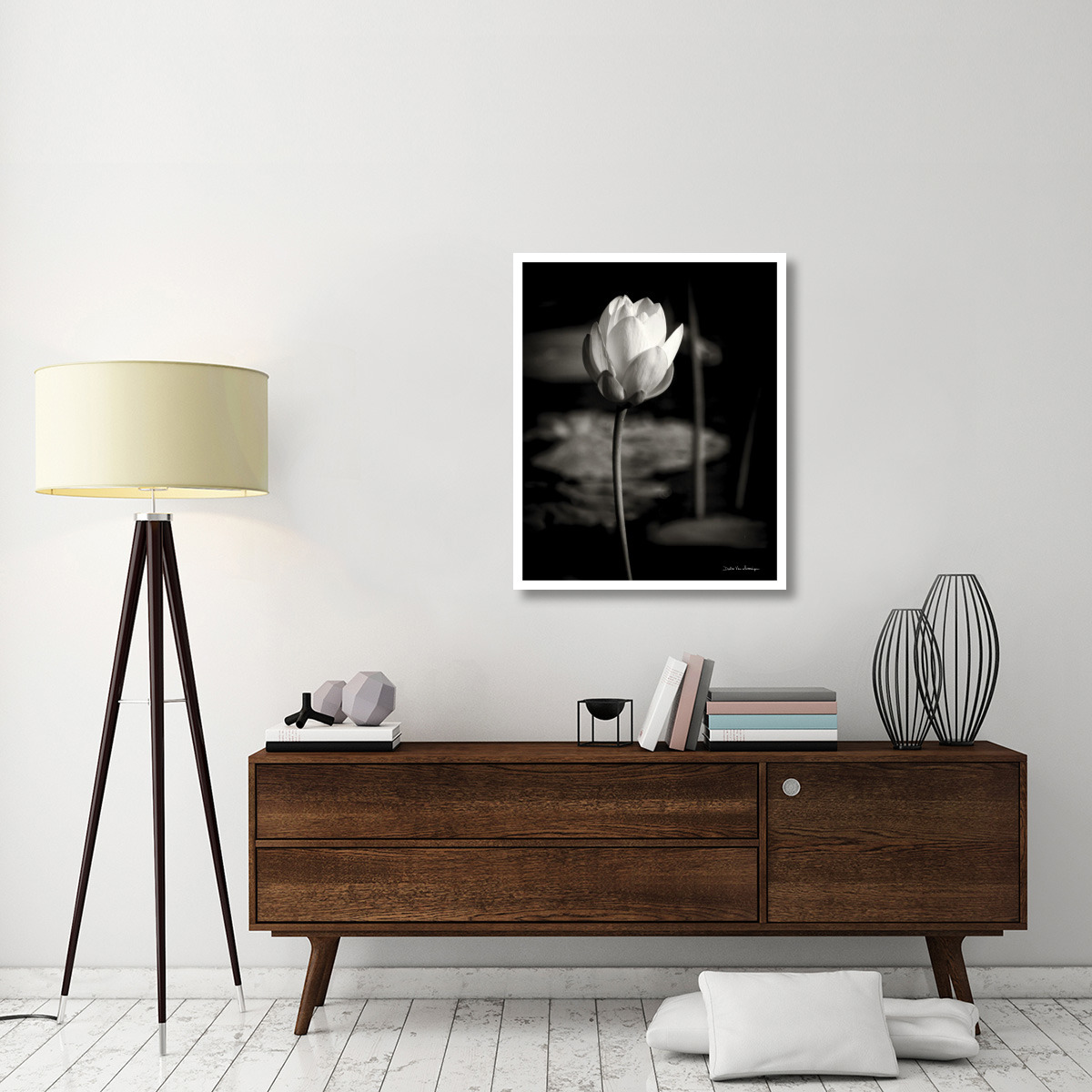 Lotus Flower VI -Paper Art-30&quotx37"