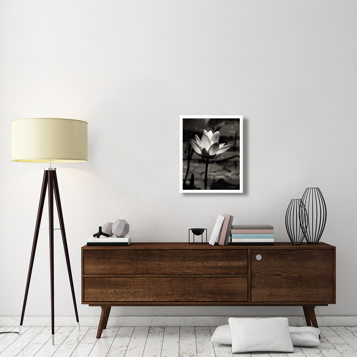 Lotus Flower VII -Paper Art-22&quotx26"