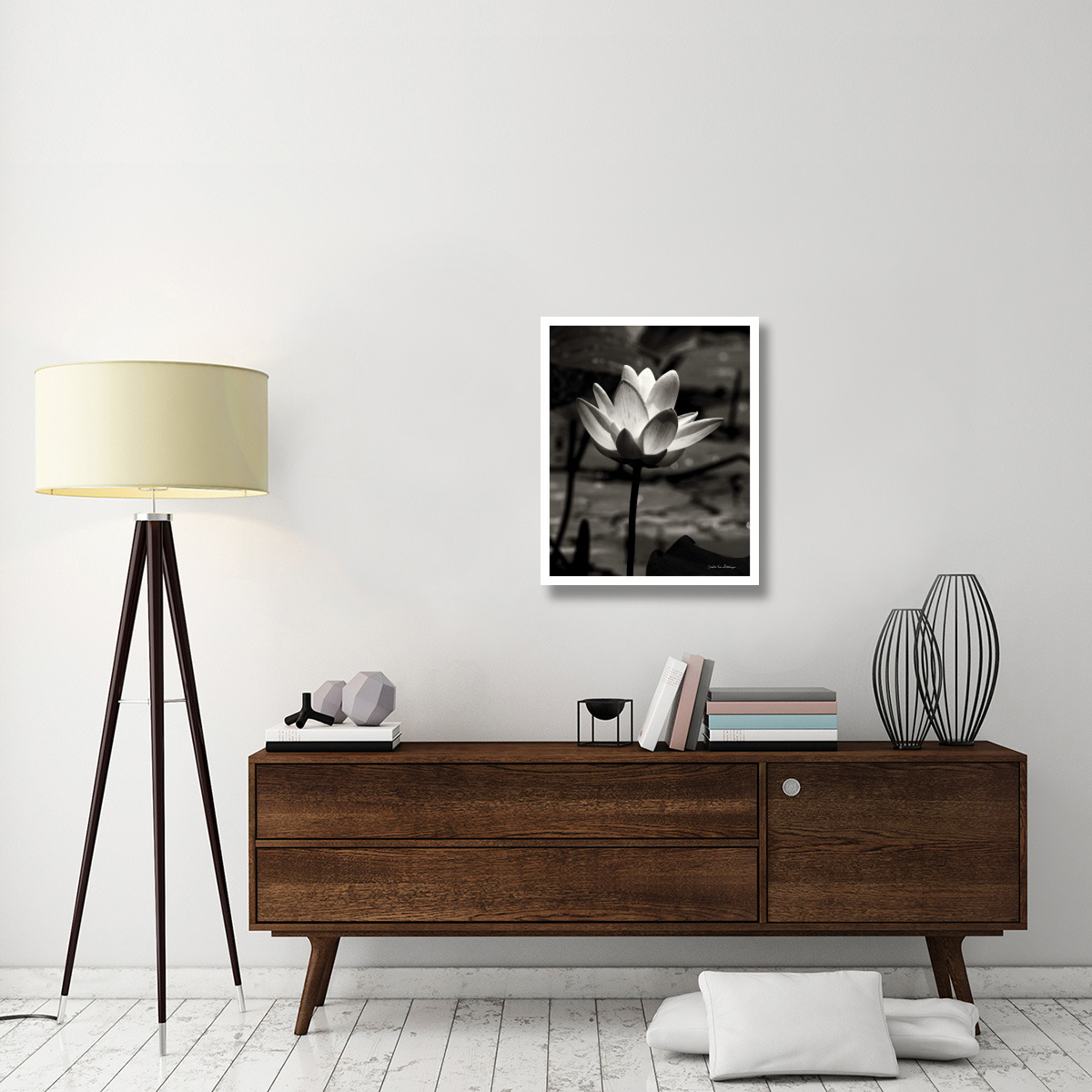 Lotus Flower VII -Paper Art-24&quotx30"