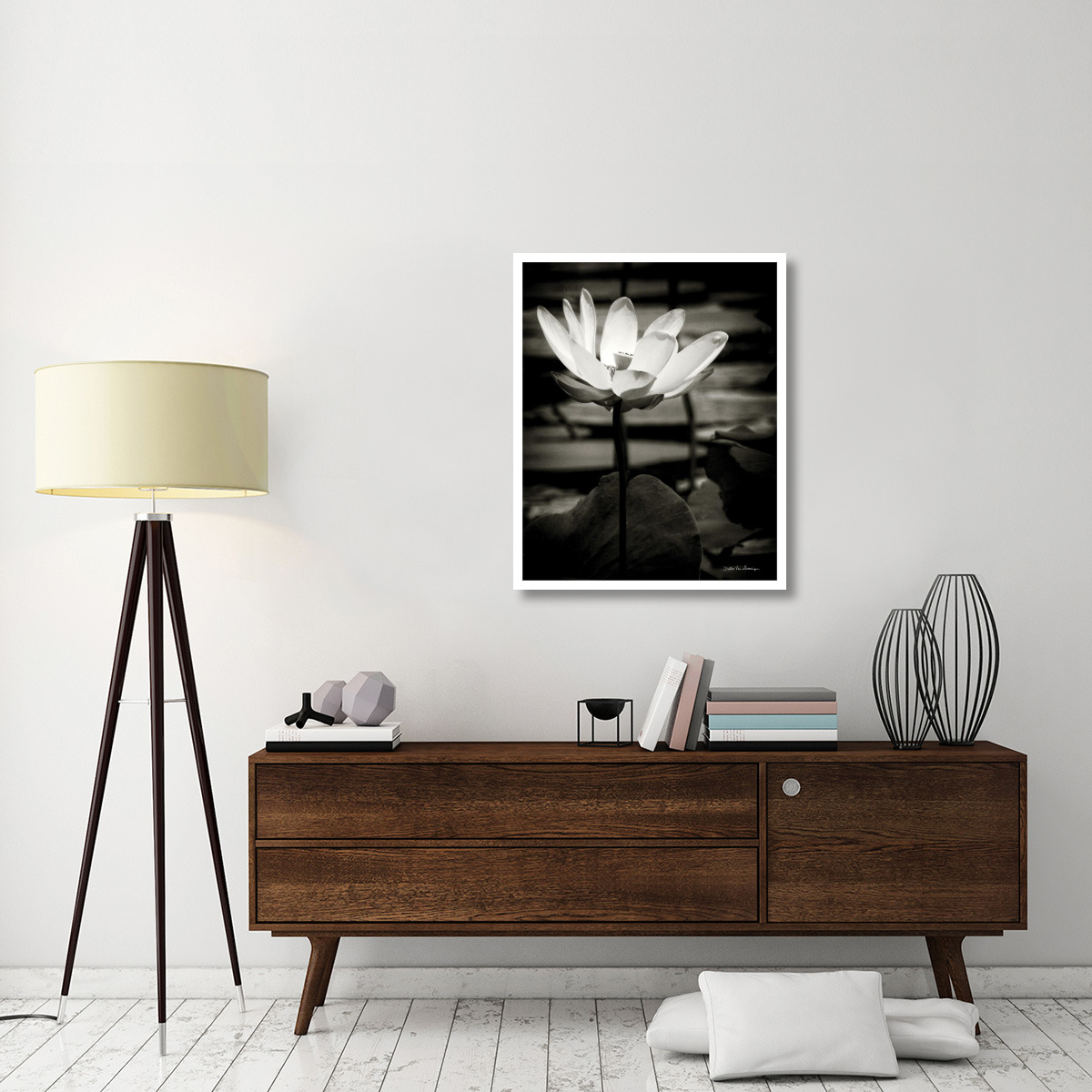 Lotus Flower VIII -Paper Art-30&quotx37"